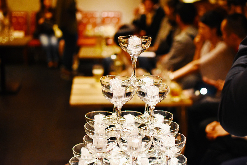 シャンパンタワー